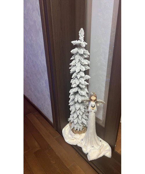 Brad Artificial Alb Slim 120 cm