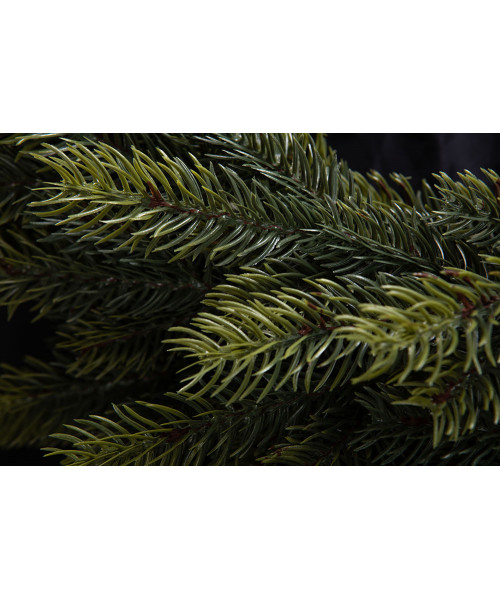 Coronita de Craciun cu Ace 3D in 2 Culori si Bilute Rosii 60 cm