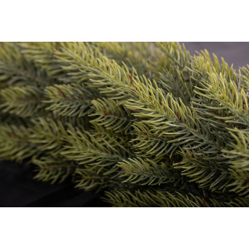 Ghirlanda de Craciun cu Ace 3D si Bilute Rosii 100 cm