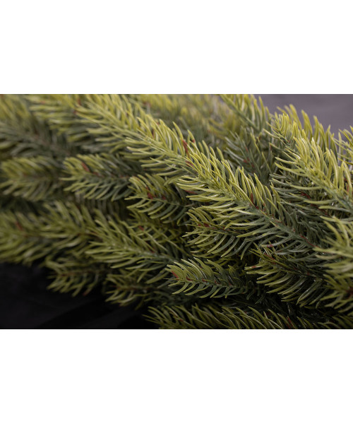 Ghirlanda de Craciun cu Ace 3D si Bilute Rosii 100 cm