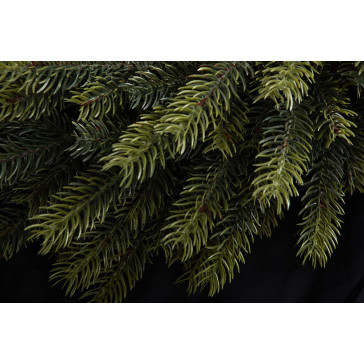 Ghirlanda de Craciun cu Ace 3D si Bilute Rosii 100 cm