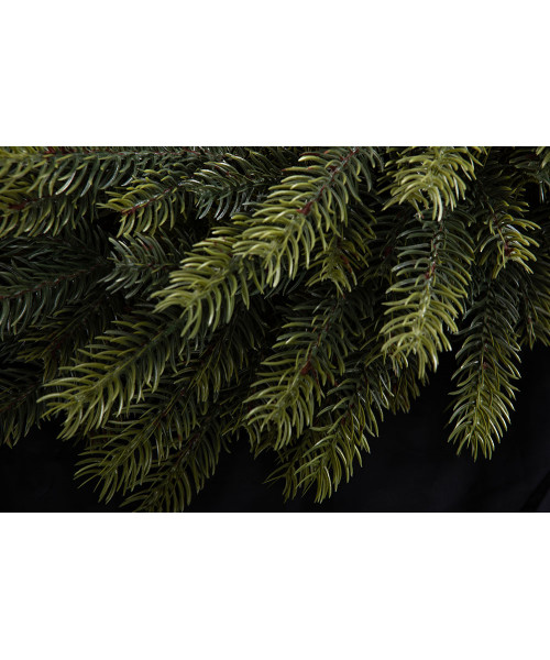 Ghirlanda de Craciun cu Ace 3D si Bilute Rosii 100 cm