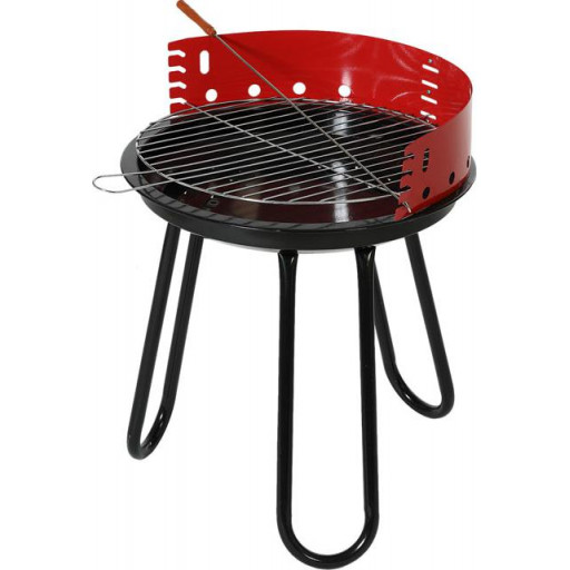 Gratar rotund rosu RESIGILAT - 44x44x56cm