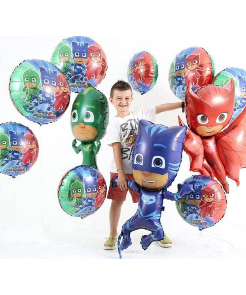 Balon din folie Eroi in Pijamale Amaya rosu