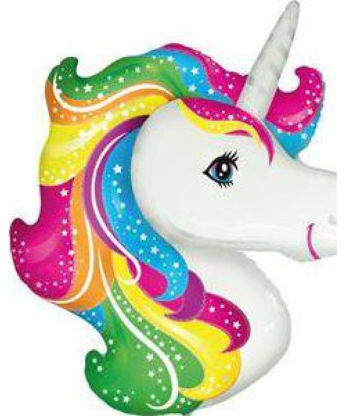 Balon din folie unicorn colorat Luz 62cm