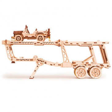 Puzzle 3D din lemn remorca auto pentru tirul Big Rig