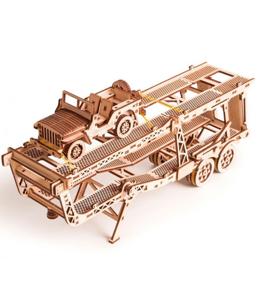 Puzzle 3D din lemn remorca auto pentru tirul Big Rig