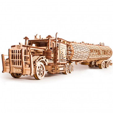Puzzle 3D din lemn remorca cisterna pentru tirul Big Rig