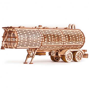 Puzzle 3D din lemn remorca cisterna pentru tirul Big Rig