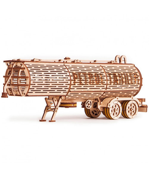 Puzzle 3D din lemn remorca cisterna pentru tirul Big Rig