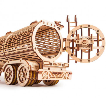 Puzzle 3D din lemn remorca cisterna pentru tirul Big Rig