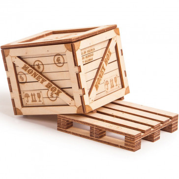 Puzzle 3D din lemn stivuitor