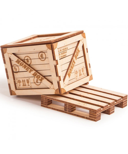 Puzzle 3D din lemn stivuitor