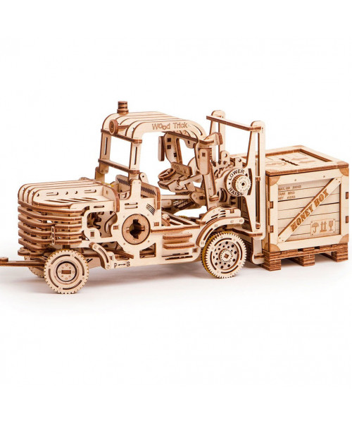 Puzzle 3D din lemn stivuitor