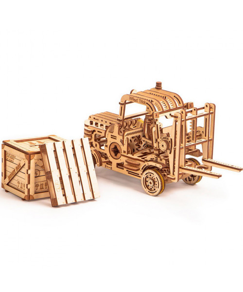 Puzzle 3D din lemn stivuitor