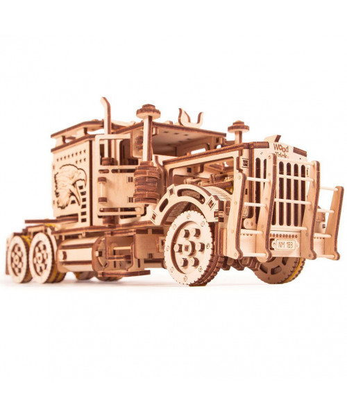 Puzzle 3D mecanic din lemn tir Big Rig