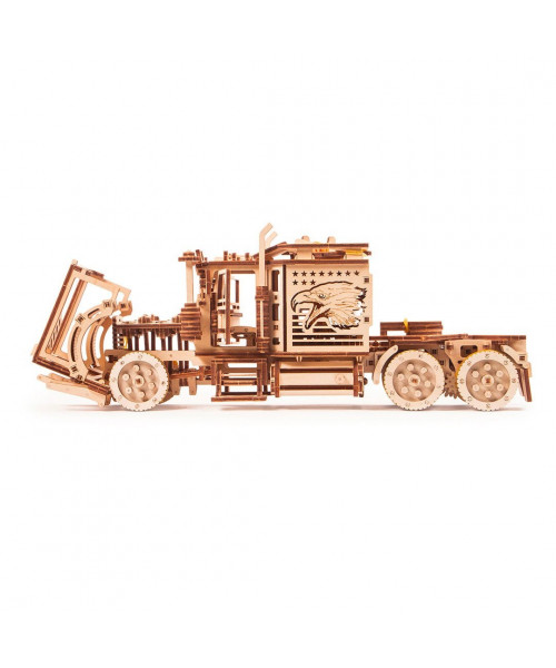 Puzzle 3D mecanic din lemn tir Big Rig