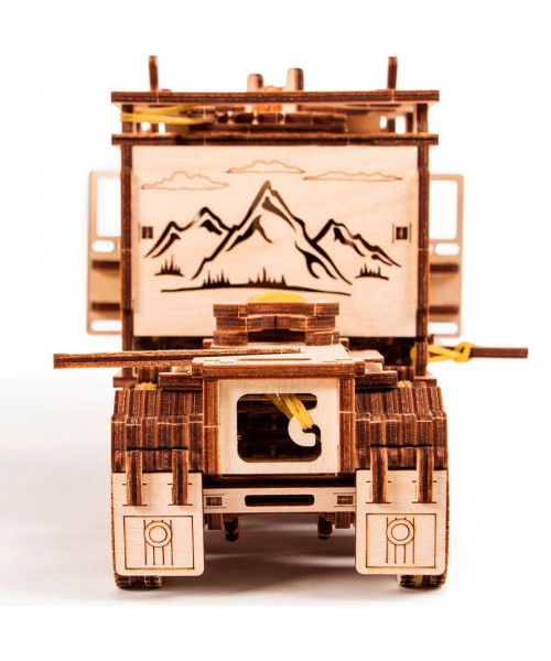 Puzzle 3D mecanic din lemn tir Big Rig