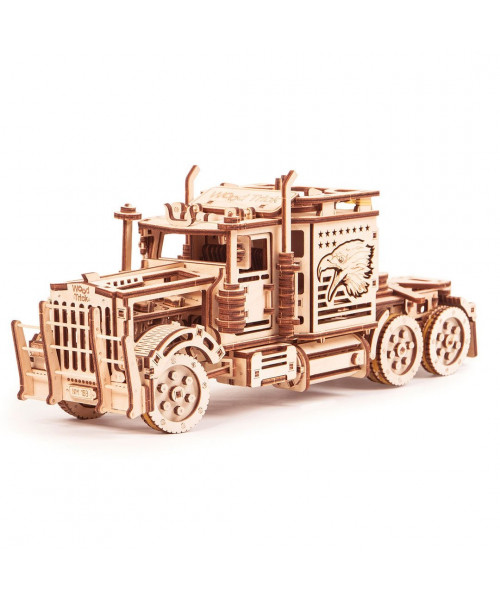 Puzzle 3D mecanic din lemn tir Big Rig