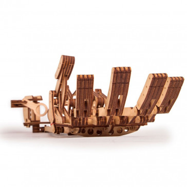 Puzzle 3D mecanic din lemn mana