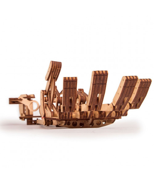 Puzzle 3D mecanic din lemn mana