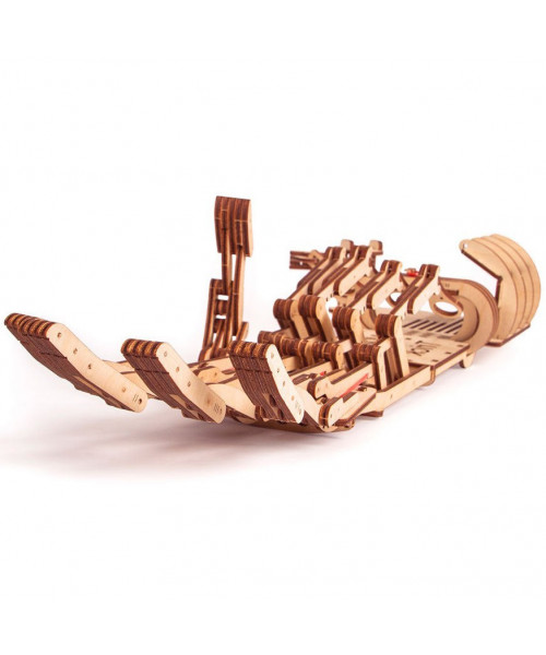 Puzzle 3D mecanic din lemn mana