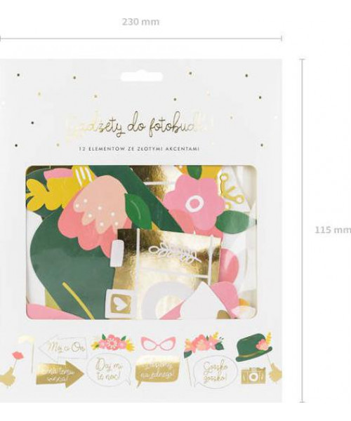 Set 12 accesorii props pentru fotografii nunta