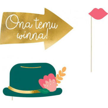 Set 12 accesorii props pentru fotografii nunta