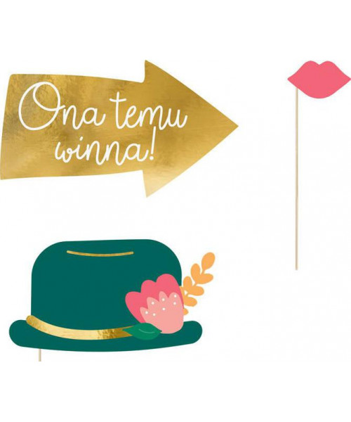 Set 12 accesorii props pentru fotografii nunta