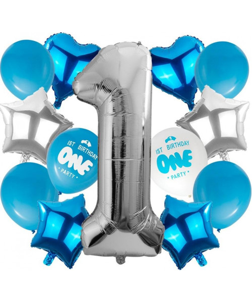 Set 14 baloane pentru aniversare 1 an