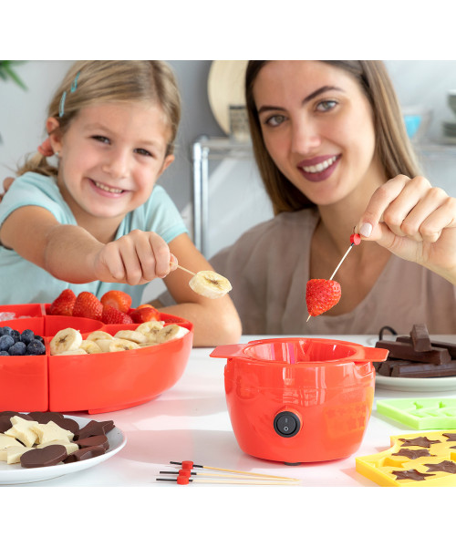 Aparat pentru preparare fondue, ciocolata si jeleu
