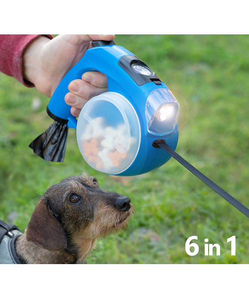 Lesa retractabila pentru caini 6 in 1