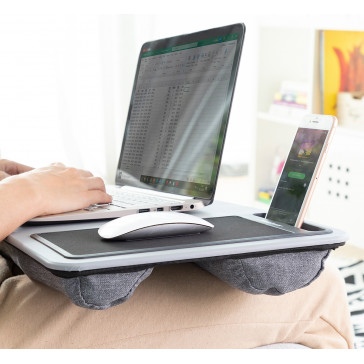 Masuta pentru laptop portabila cu perna, mouse pad si suport telefon
