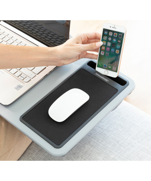 Masuta pentru laptop portabila cu perna, mouse pad si suport telefon