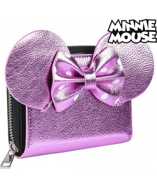 Portmoneu Minnie Mouse Roz metalizat 70688