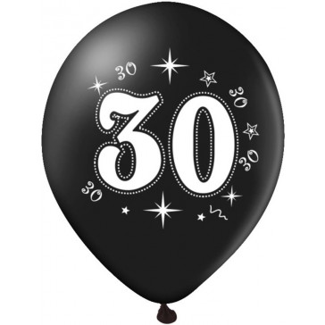 Set 10 baloane aniversare 30 ani