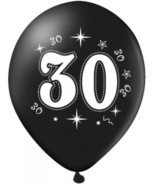 Set 10 baloane aniversare 30 ani