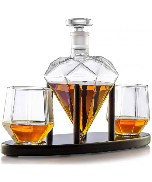 Set decantor whisky diamant Deluxe