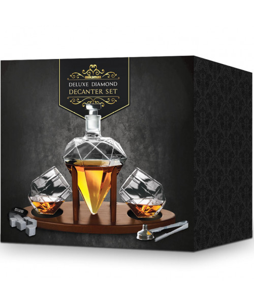 Set decantor whisky diamant Deluxe