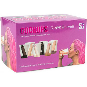 Set de pahare penis (6 x 300 ml)