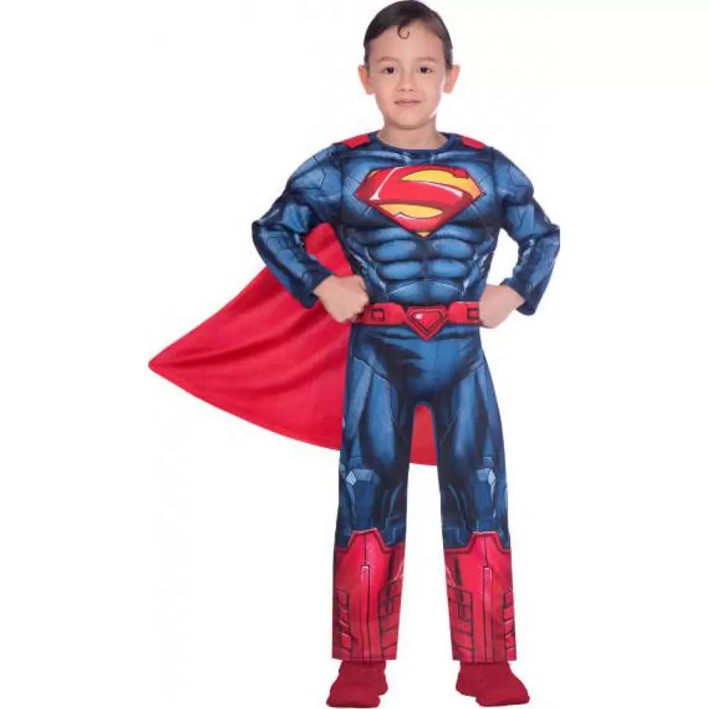 Costum Superman pentru copii 8-10 ani cadou copii mos nicolae