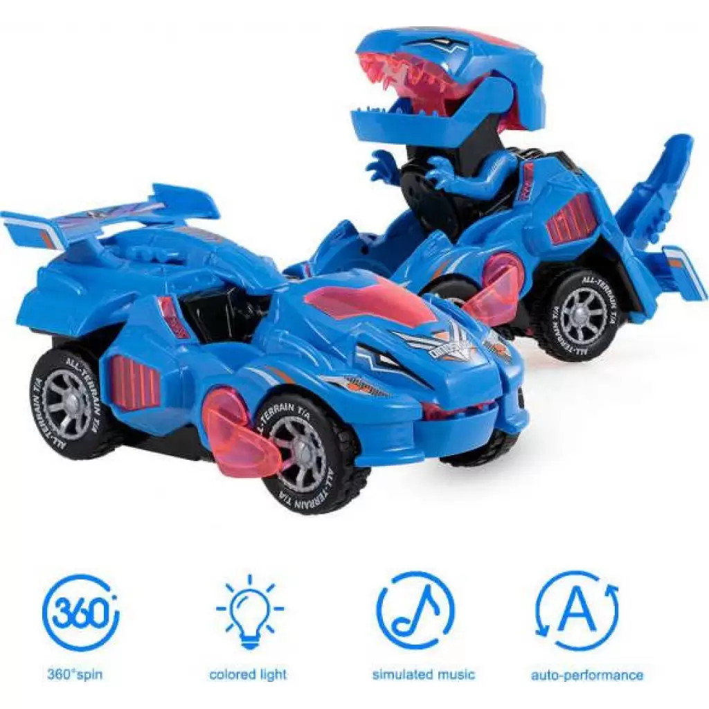 Jucarie care se transforma Turbodino - Albastru cadouri copii de Craciun