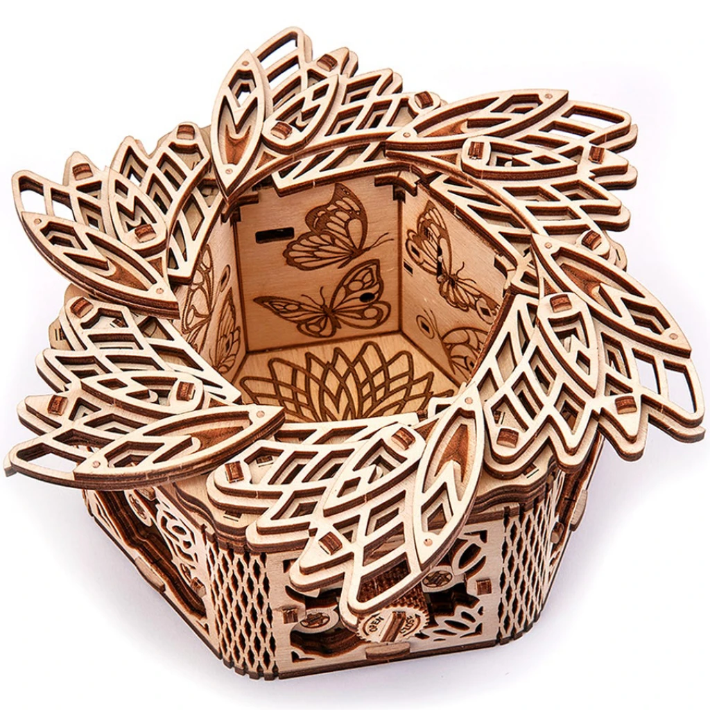 Puzzle 3D mecanic din lemn cadou femei