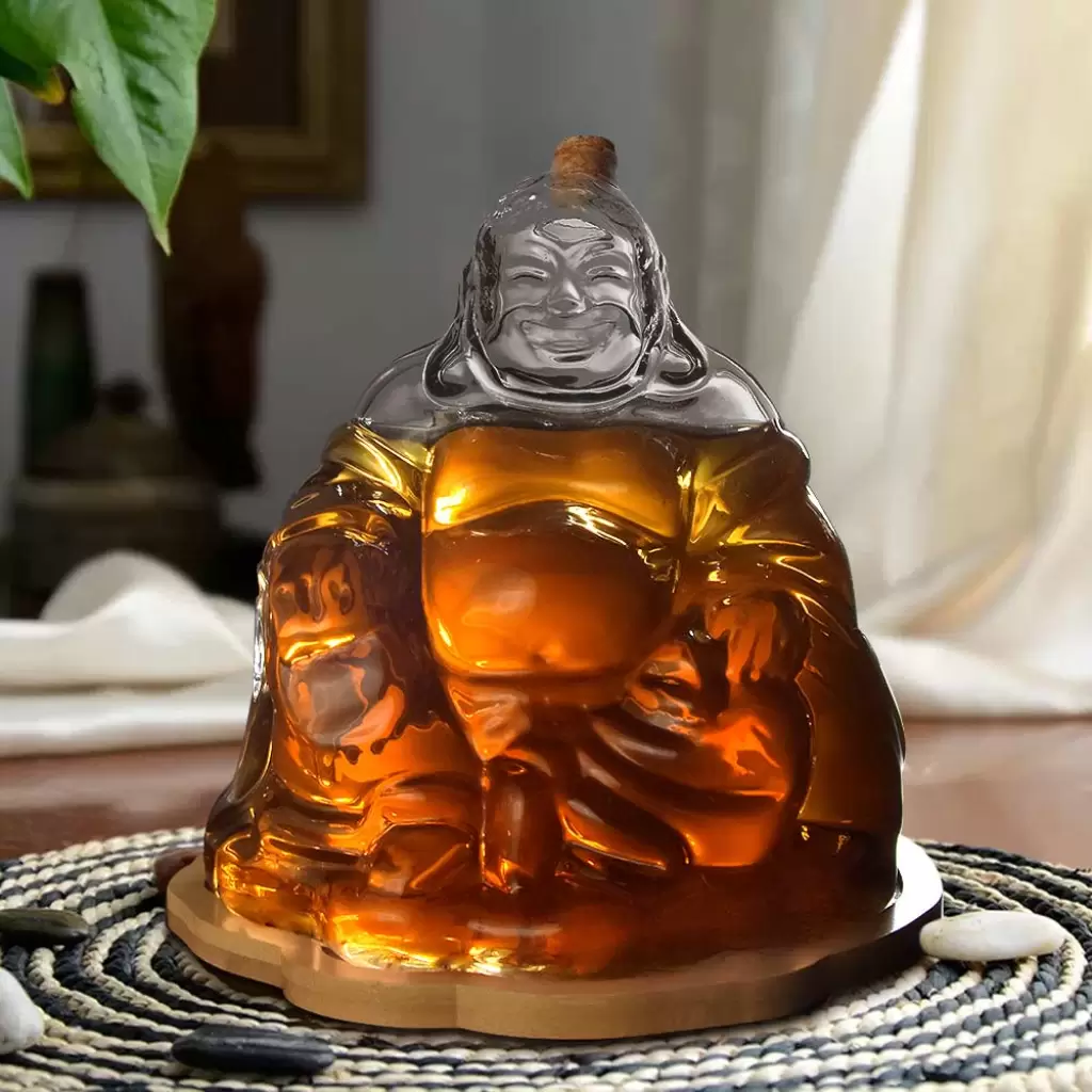 Decantor whisky Buddha cadouri mos nicolae barbati