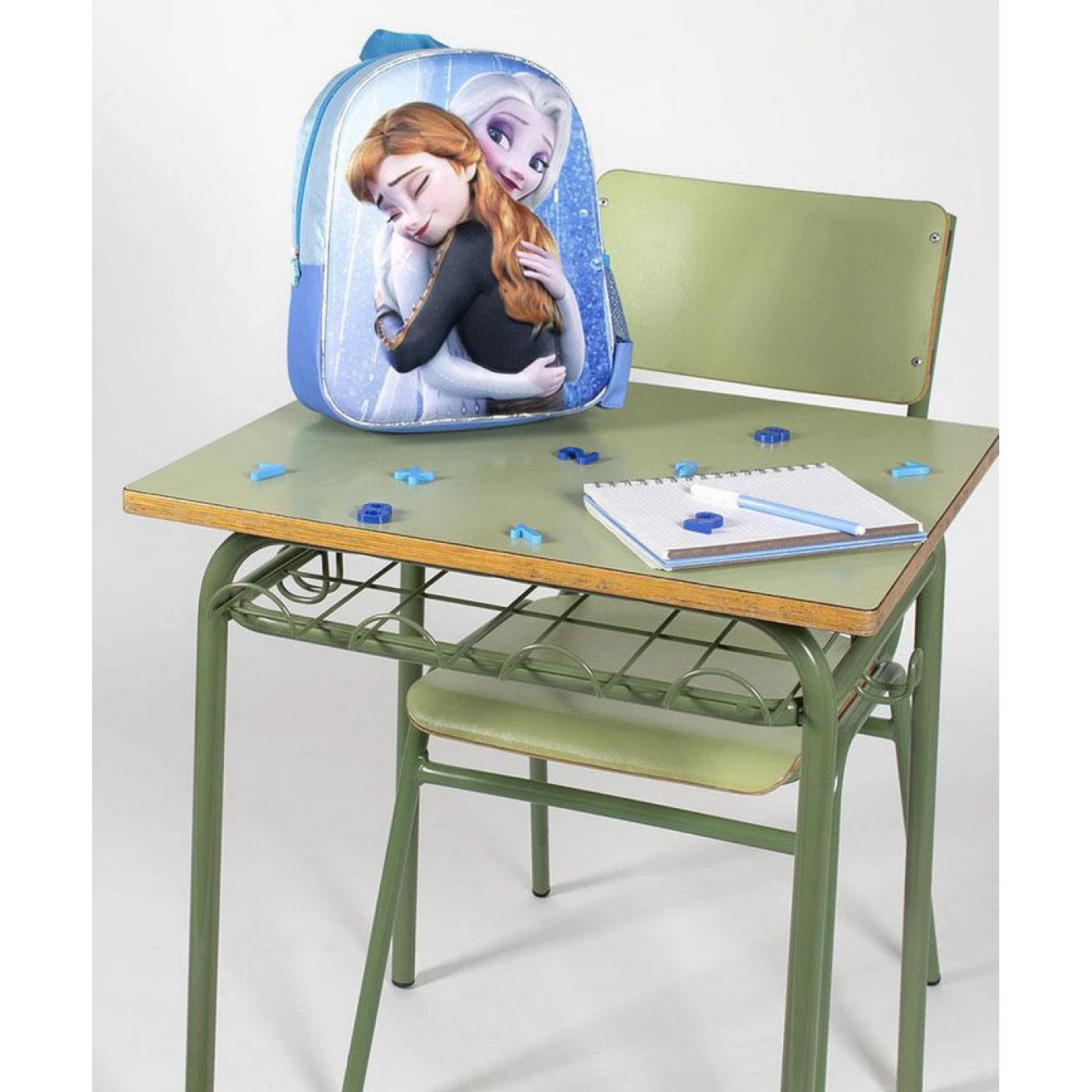Ghiozdan 3D Frozen albastru cadou copii paste